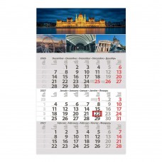 Classic Primus 1 tömbös 3 hónapos speditőrnaptár Budapest 30x48,5 cm \SP-1PRCA-BP\